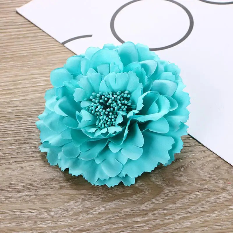 Flamenco Blumen Für Haar DIY Kopfschmuck Für Braut Beflockung Tuch Rote Rose Blume Haarnadel Haar Clip Party Haar Zubehör