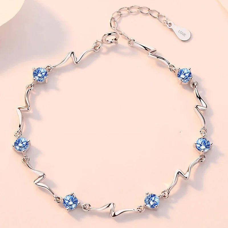 925 Sterling Silber schöne Sterne Armbänder für Frauen koreanische Designer Party Hochzeit Modeschmuck Weihnachts geschenke Drops hipping