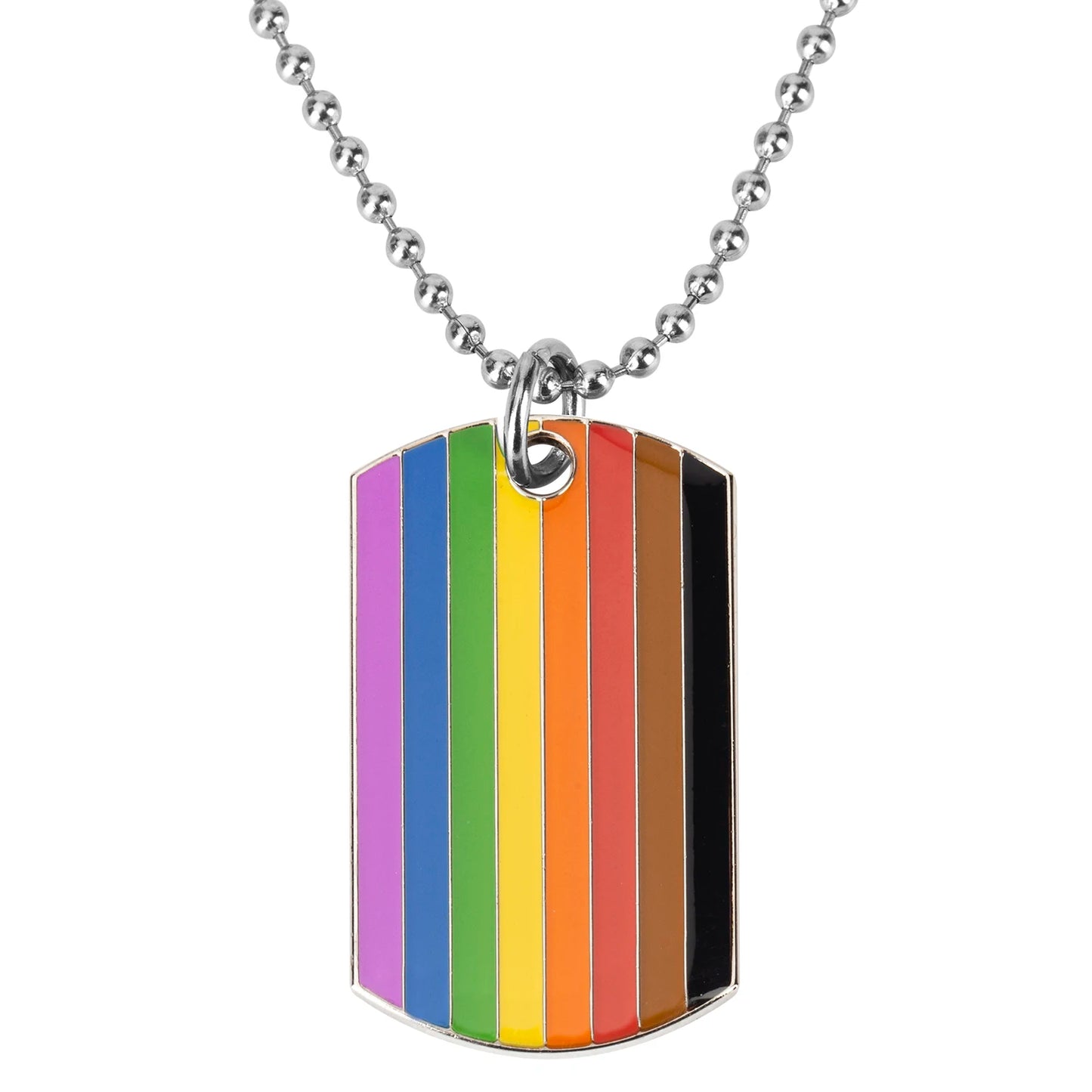 Transgender Regenbogen Pansexueller Stolz Genderqueer Stolz Asexueller Anhänger Halskette Regenbogen Herz Halskette für Frauen Schmuck