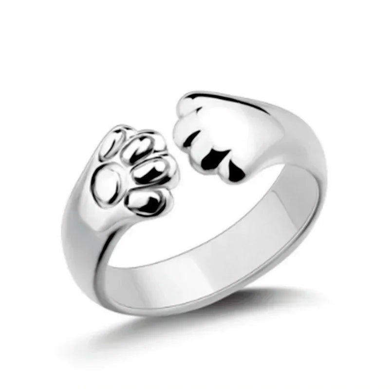 Niedliche Glückskatze-Tierringe, verstellbare Fingerringe für Männer, Liebhaber, Frauen, Dame, Mädchen, Jungen, männlich, Valentinstag, Paarschmuck