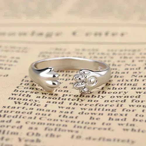 Neueste Frauen Vintage Stil Schmuck Mädchen Schöne Party Ring Mode Kleine Hand 925 Sterling Silber Nadel Finger Ringe Liebhaber Geschenk