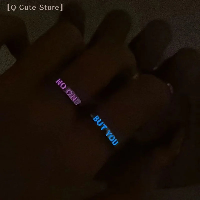 1 paar Mode ABER SIE NICHT EINS Paar Ringe Für Frauen Paar Ring Zubehör Mädchen Einfache Schmuck Geschenk