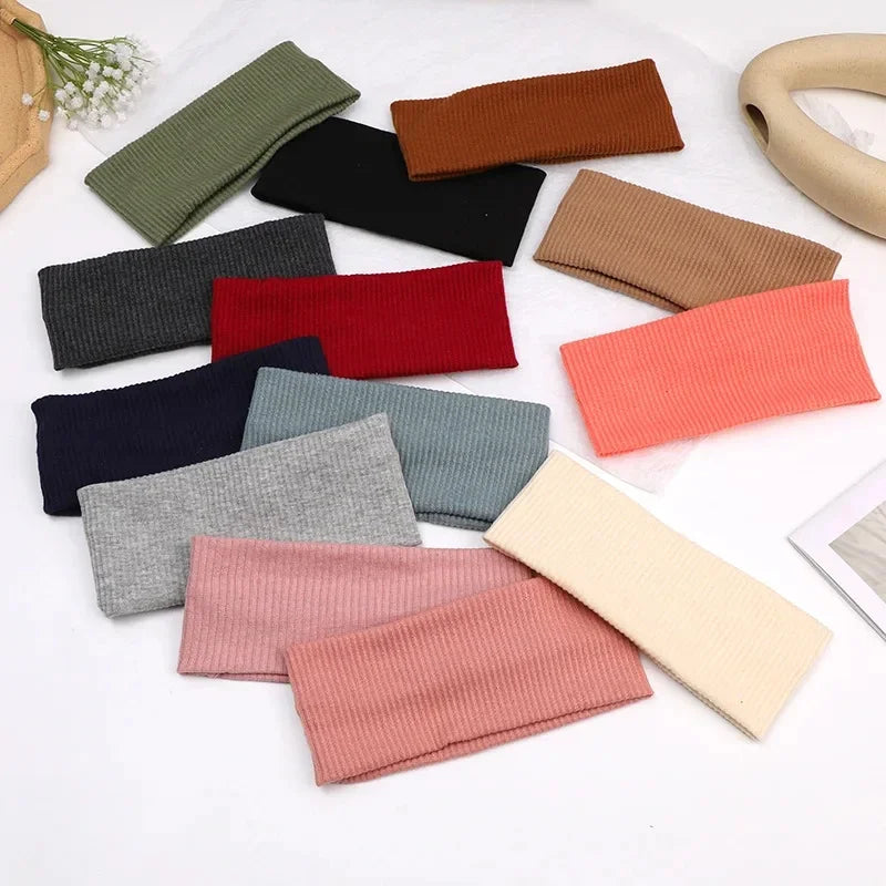 Sport Radfahren Gesicht Waschen Haarbänder Weiche Koreanische Baumwolle Gestrickte Stirnband Für Frauen Mädchen Bandanas Mode Haar Zubehör