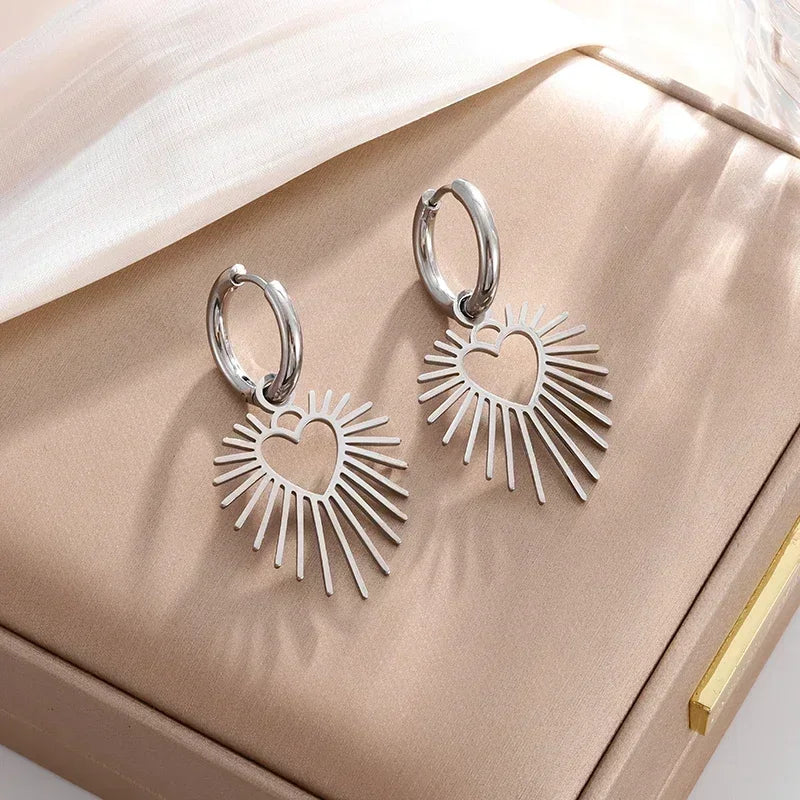 Hochwertiges Hip Hop Zirkonia Xo Buchstaben Anhänger Ohrringe Halskette Set für Männer und Frauen Modetrend Schmuck