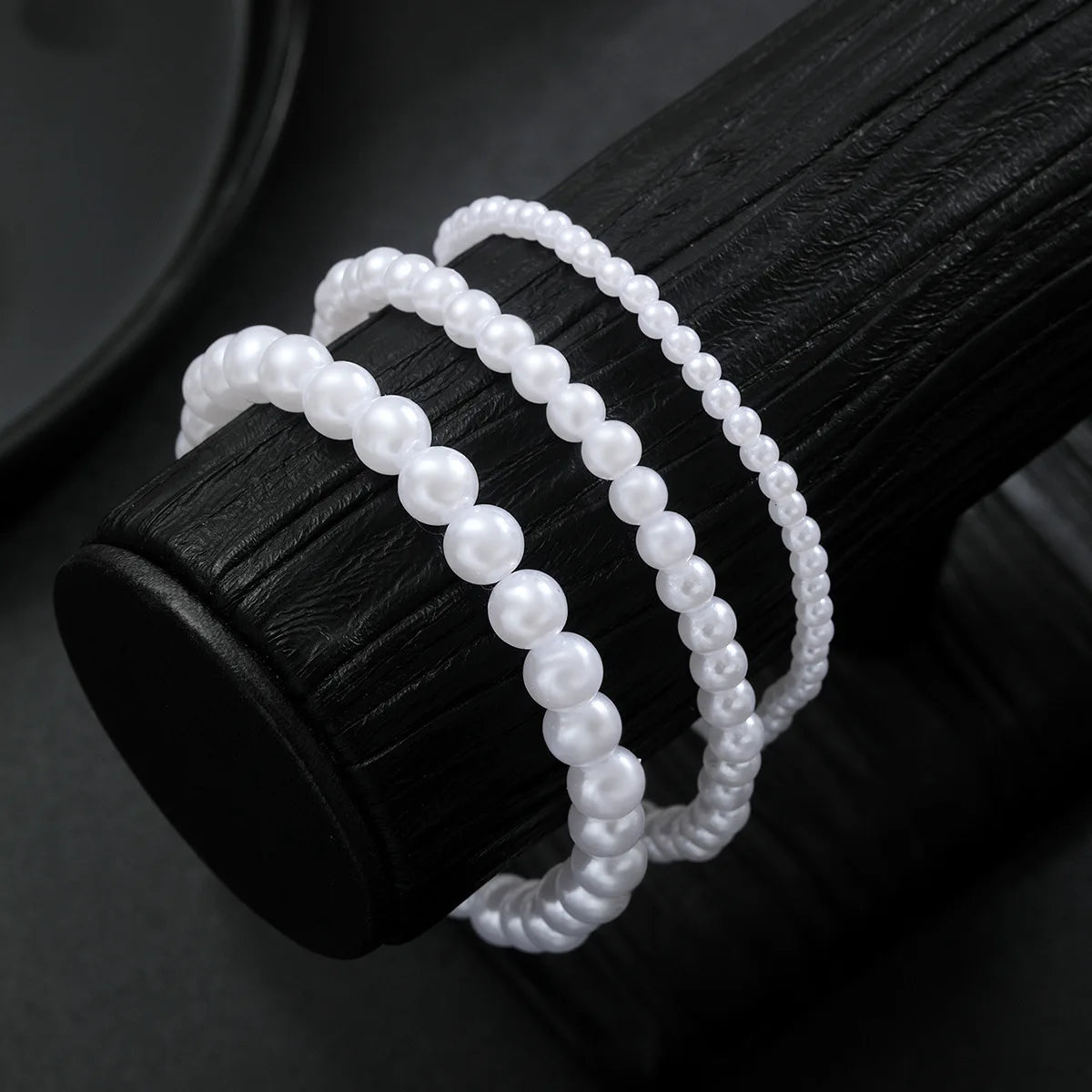 3 teile/satz Weiß Simulierte Perle Fußkettchen Sets Für Frauen Reis Perlen Fuß Kette Ankle Armband Elastische Seil Sommer Strand Zubehör