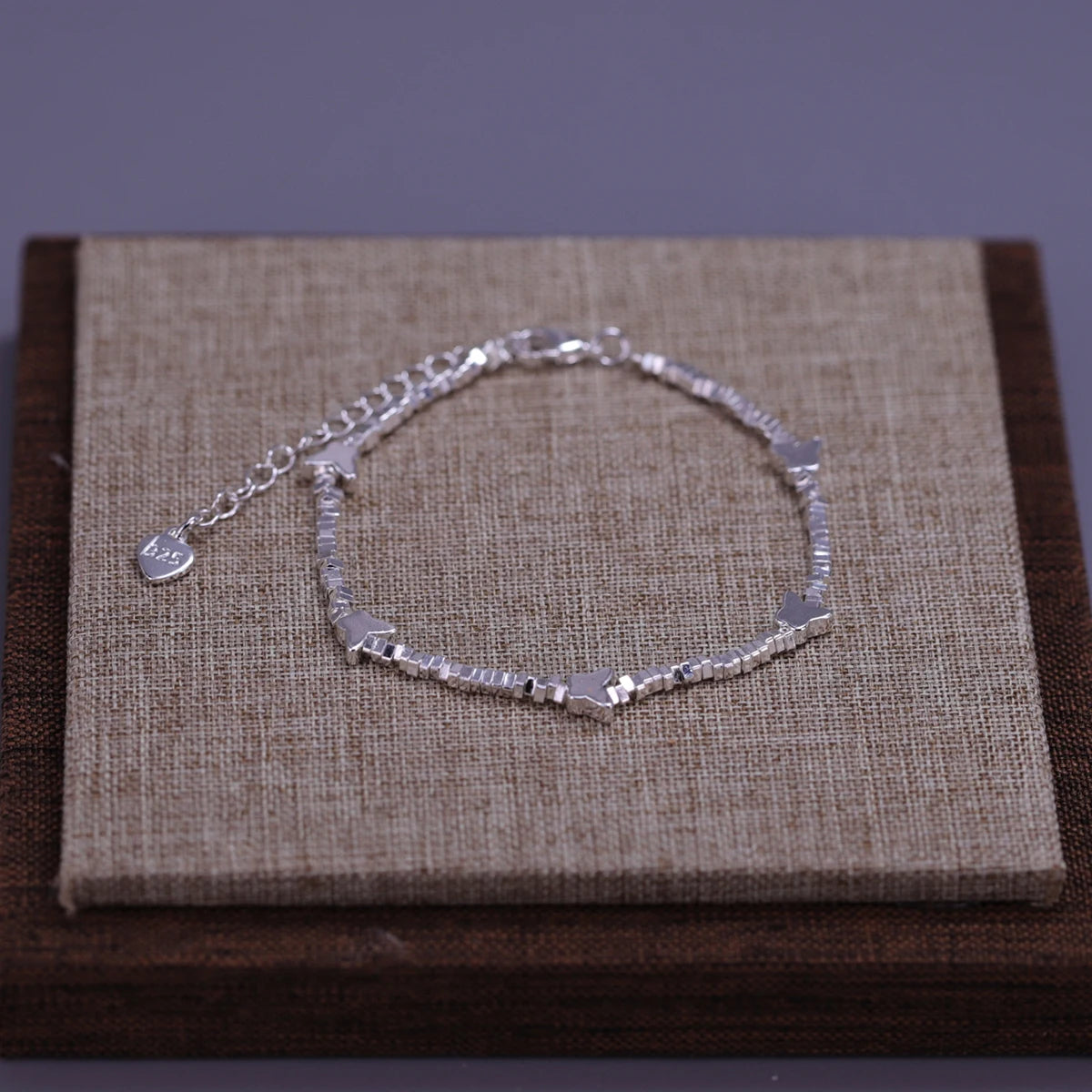 VENTFILLE Schmetterlingsarmband aus 925er-Sterlingsilber für Mädchen, Perlenschnur-Design, Insekt, modisch, vielseitiger Schmuck, Geschenk, Dropshipping