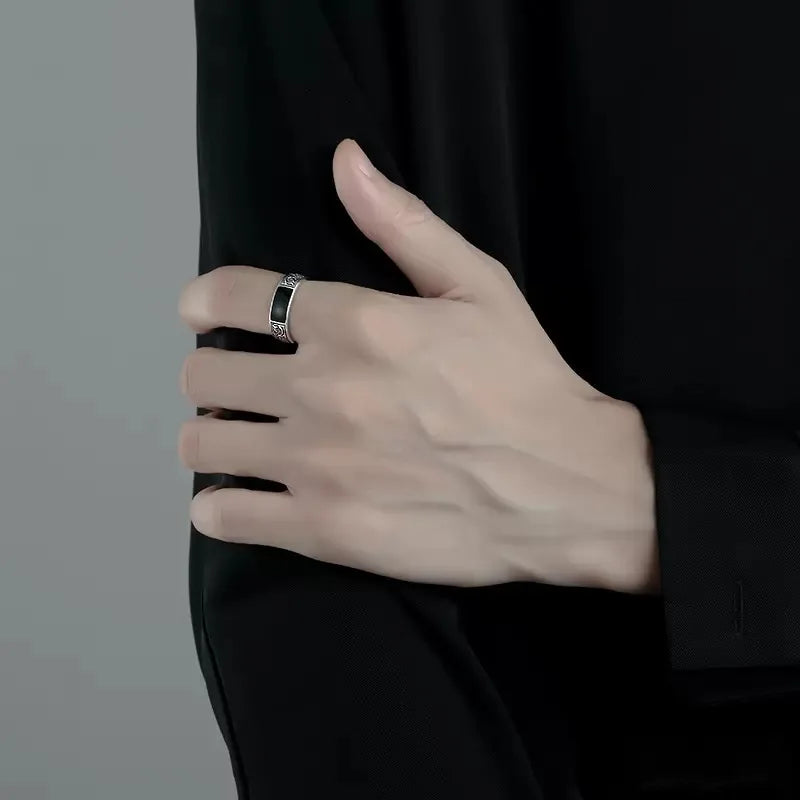 Mode Einfache Drachen Muster Ringe für Männer und Frauen Geschenk Retro Hip Hop Kupfer Offenen Zeigefinger Ring Schmuck Zubehör
