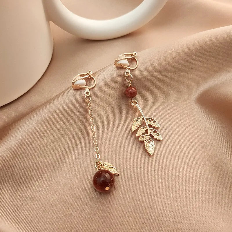 Vintage Persönlichkeit Ohr Clip Ohne Ohr Piercings Erweiterte Sinn Einfache Ohrringe Mode Temperament Perle Ohr Hängen Mädchen