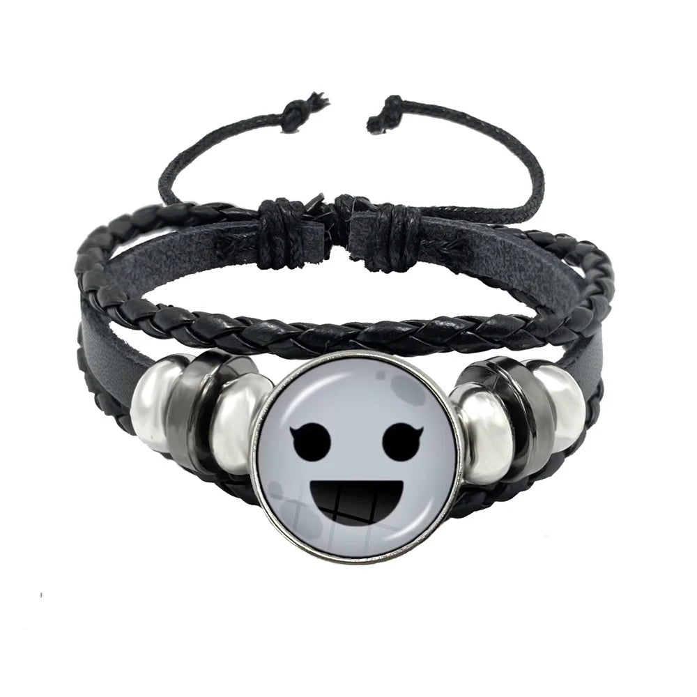 Sprunki Incredibox Anime Cartoon Charakter Leder Seil Armband Kunst Mehrschichtige geflochtene Armbänder Handgefertigte Schmuckzubehör