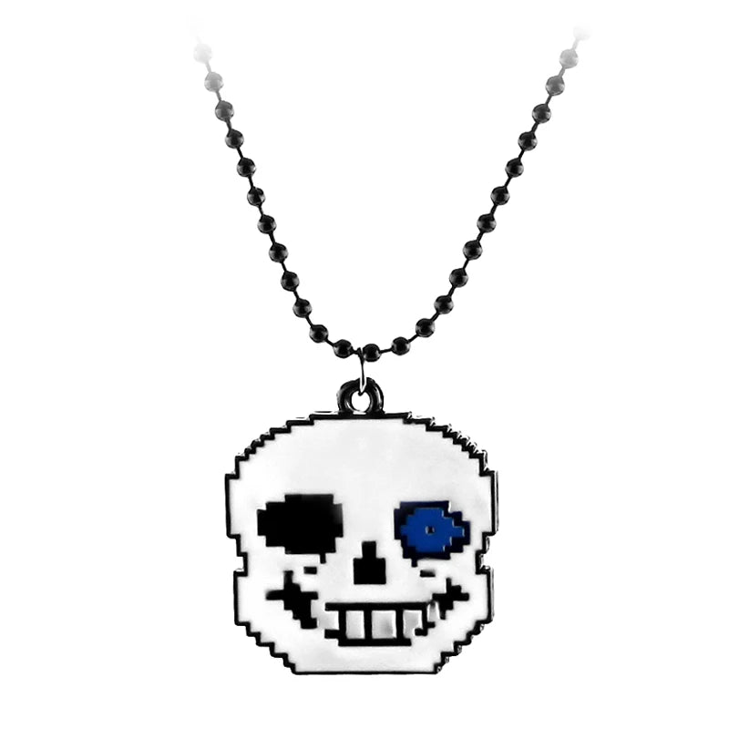 Mode Halsketten Spiel Undertale Papyrus Sans Frisk Tapferkeit LIEBE Herz Halskette Anhänger Link Kette Frauen Schmuck Zubehör