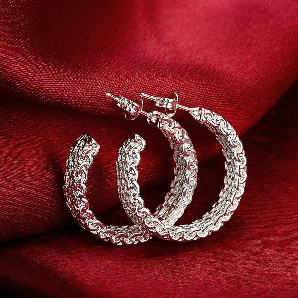 Beliebte feine Charms-Ohrstecker aus 925er-Sterlingsilber für Damen, Kreativität, Weihnachtsgeschenke, Straßen-All-Match-Party-Schmuck