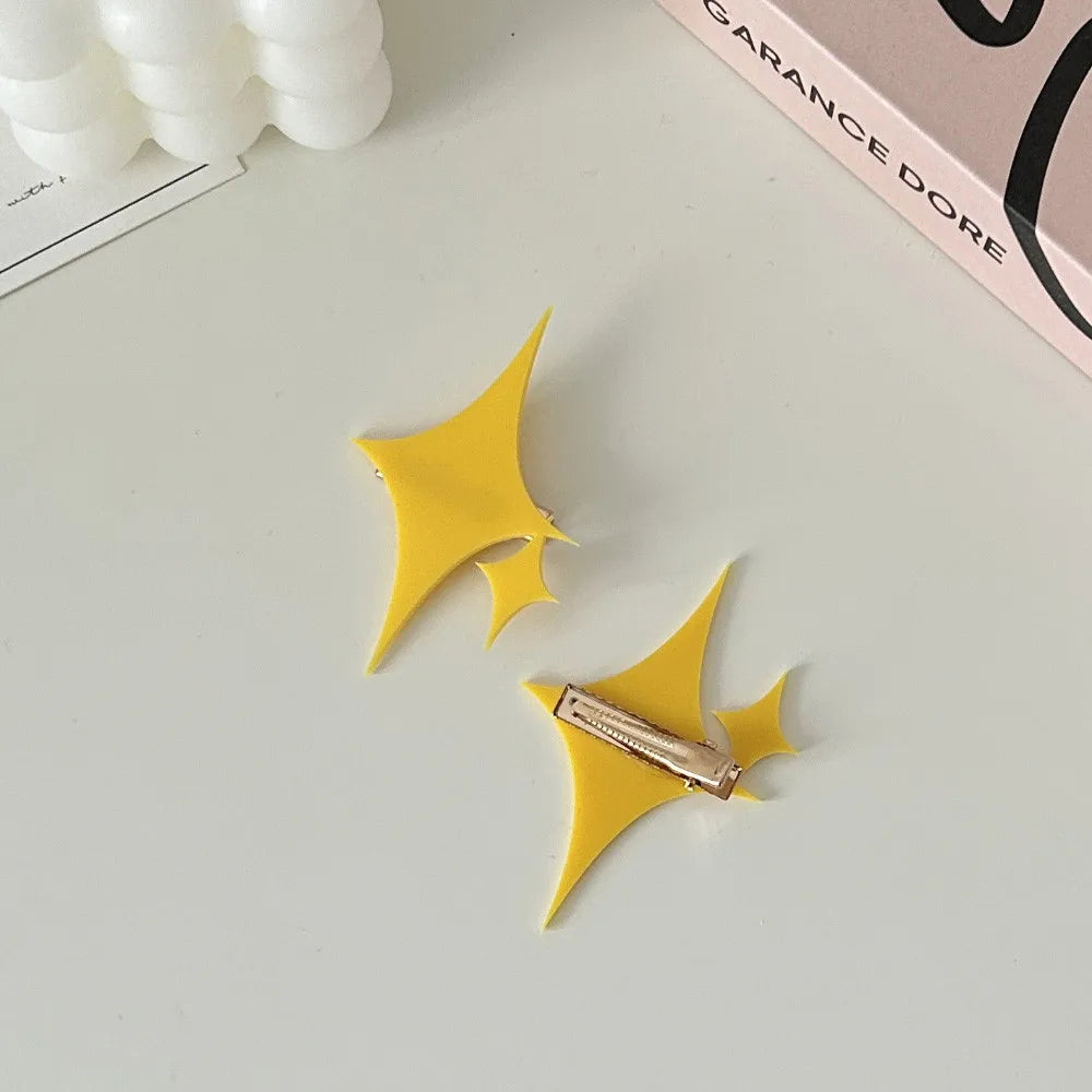 2 Stück süße Cartoon-Stern-Haarnadeln für Frauen Revue Starlight Kagura Hikari Cosplay Star Haarspangen Kopfbedeckung Mädchen Haarschmuck
