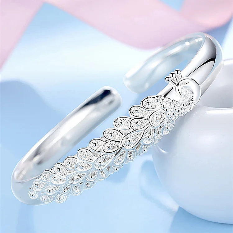 Großhandel mit Armreifen aus 925er-Sterlingsilber, Charms-Manschette für Damen, Modeschmuck, Anpassung, Hochzeit