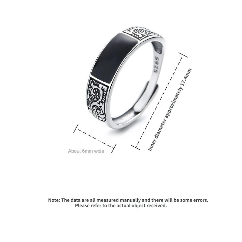 Mode Einfache Drachen Muster Ringe für Männer und Frauen Geschenk Retro Hip Hop Kupfer Offenen Zeigefinger Ring Schmuck Zubehör