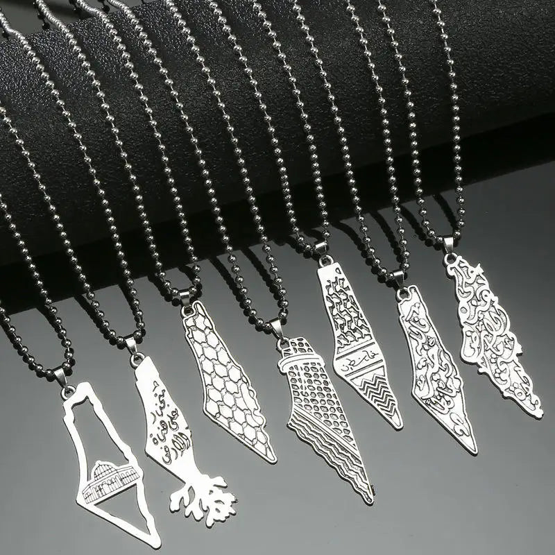 Keffiyeh Anhänger Kette Halskette Schal Form personal isierte Charme trend igen Schmuck Geschenk