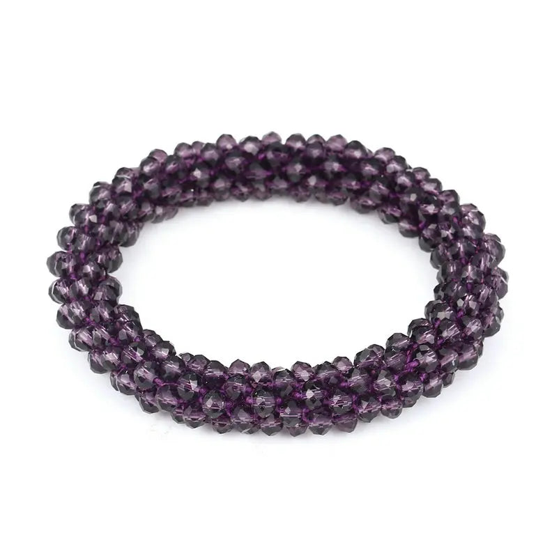 Boho Elastische Armbänder & Armreifen Für Frauen Vintage Stretch Böhmischen Femme Kristall Glas Perlen Armbänder Partei Schmuck Geschenk