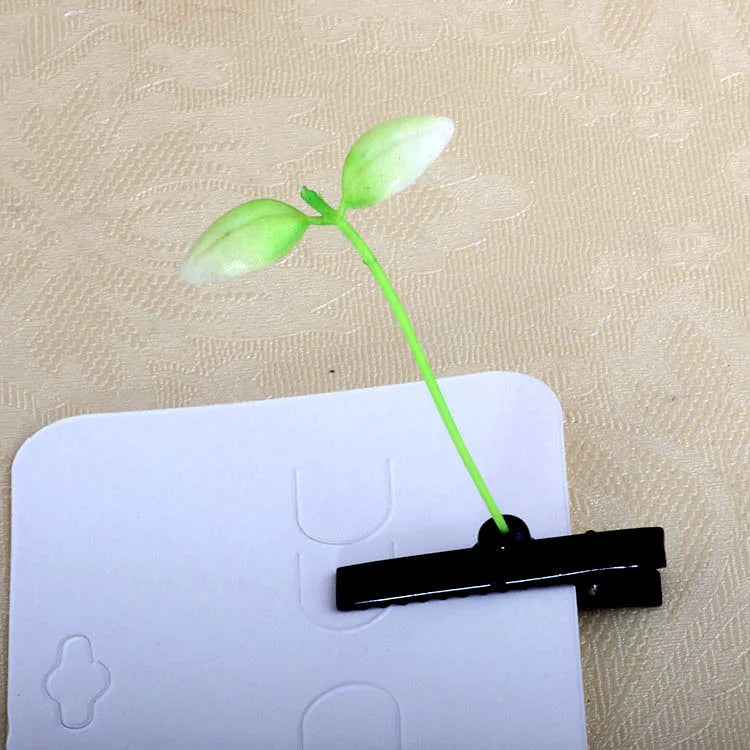 10/5 stücke Sprießen Gras Haar Clip Anlage Sojasprossen Clip Haar Mode Nette Pilze Haarnadel Frauen Haar Anlage Zubehör