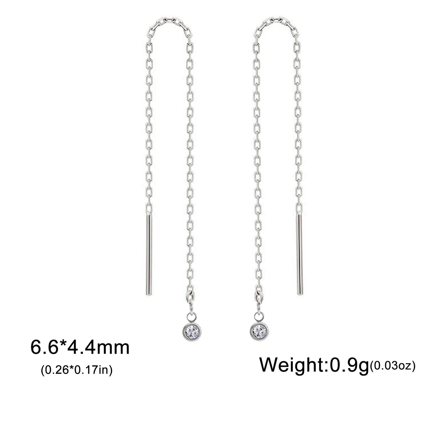 Lucktune Goldfarbene Kette, lange Quaste, Tropfenohrlinie, Edelstahl, Zirkon-Ohrringe für Frauen, Schmuck, Hochzeitsgeschenke, 2025, neu