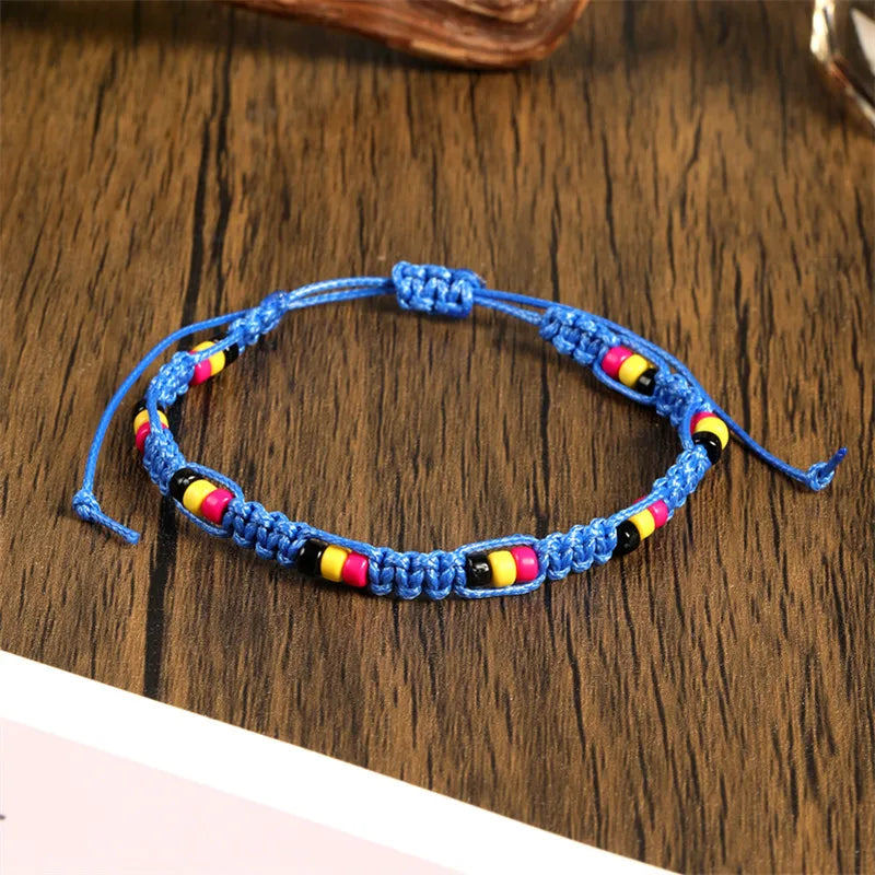 Böhmische farbige Perlen, verteiliges handgewebtes Armband für Männer/Frauen, lässig, täglich, trendig, einfache Accessoires, Freundschaftsgeschenke für Männer