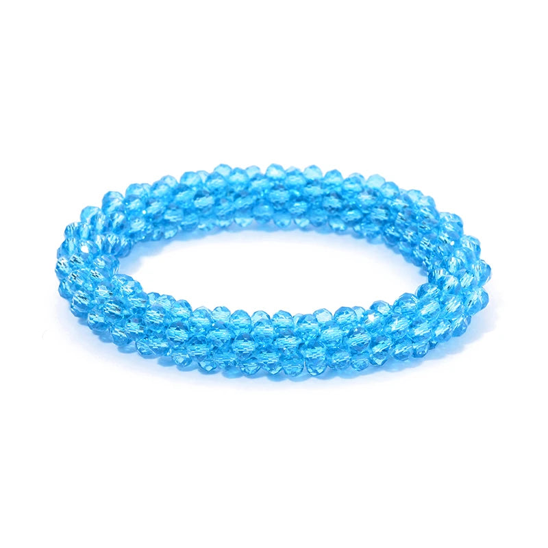 Boho Elastische Armbänder & Armreifen Für Frauen Vintage Stretch Böhmischen Femme Kristall Glas Perlen Armbänder Partei Schmuck Geschenk