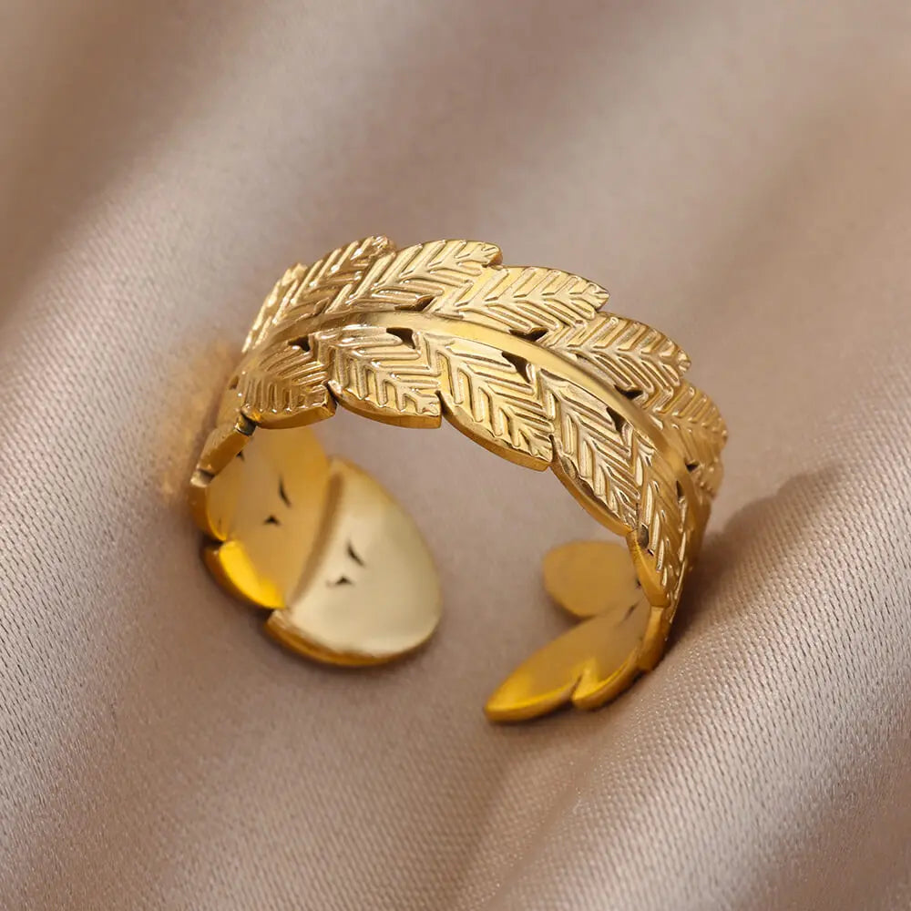 Edelstahlringe für Frauen 2024, Trend, neu in Goldfarbe, Ring für Damen, Hochzeitspaar, Schmuck, kostenloser Versand, Artikel anillos mujer