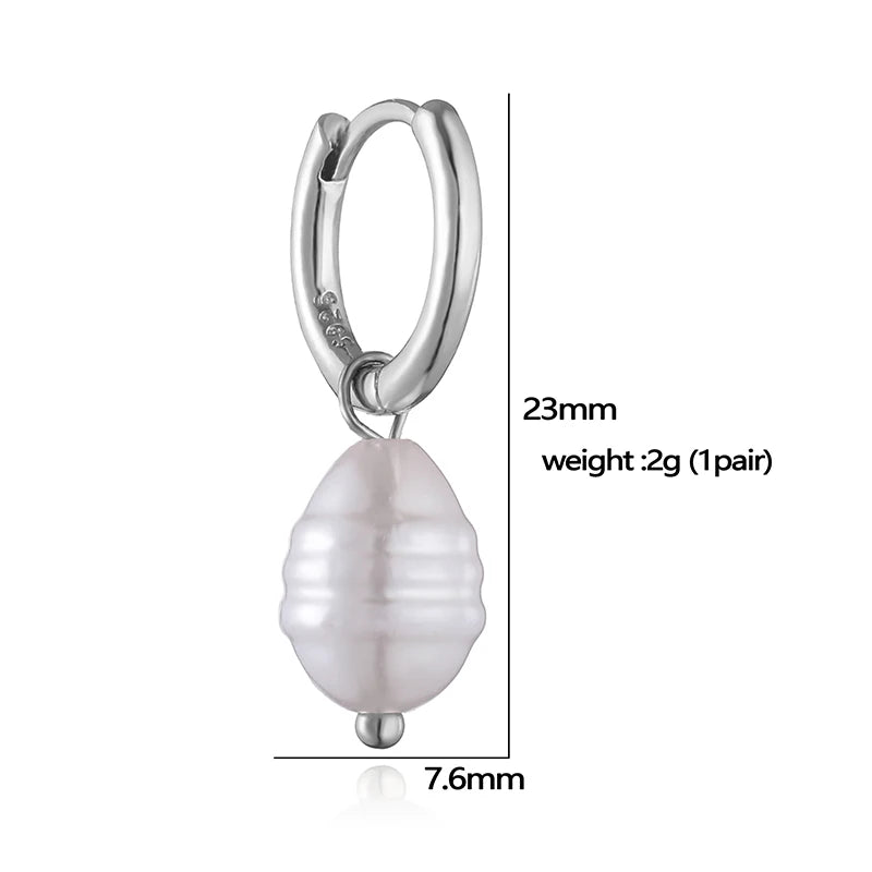 S925 Sterling Silber Barock Stil Vintage Anhänger Creolen Gericht Eleganz Ohrringe für Frauen Schmuck Geschenke SE35