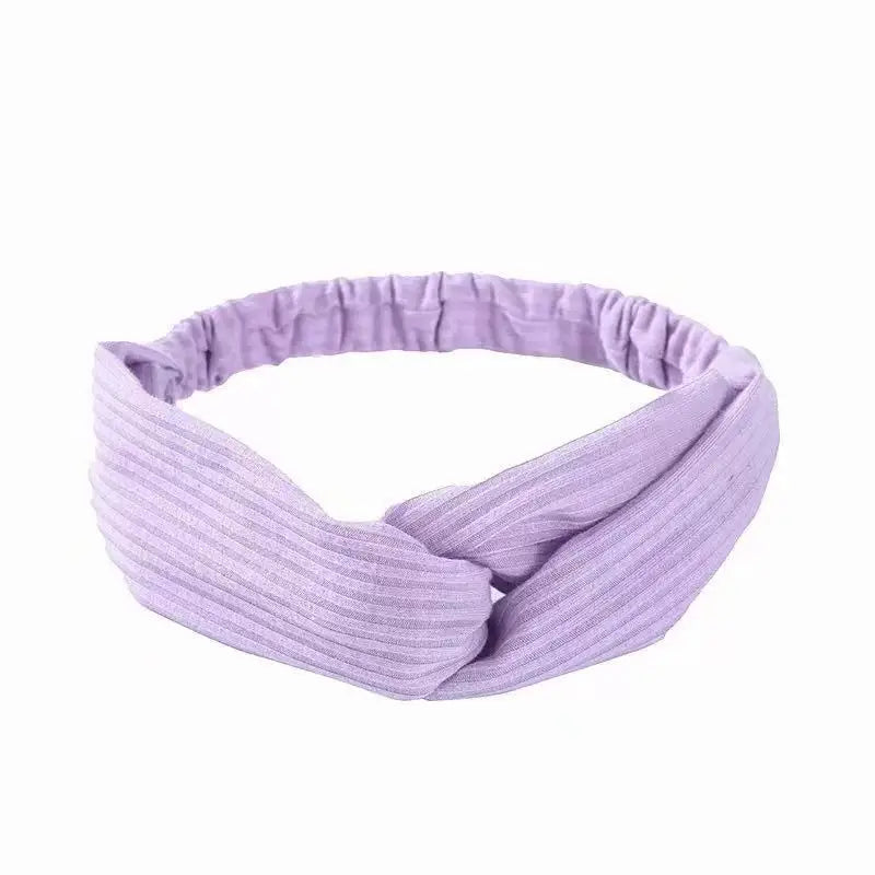 Neue Boho Frauen Weiche Solid Print Stirnbänder Vintage Kreuz Knoten Elastische Haarbänder Turban Bandanas Mädchen Haar Bands Haar Zubehör