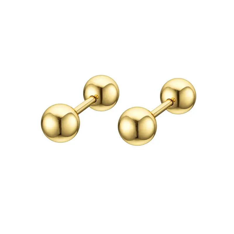 1 paar Edelstahl Runde Schwarz Ohr Studs Männer 3-8mm Punk Stud Ohrring Für Männer Push zurück Stud Ohrring Für Frauen Schmuck