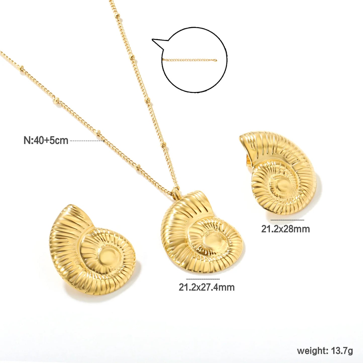 Vierblättriges Kleeblatt für Damen, Halskette, Armband, Ohrringe, Edelstahl, flache Schlangenkette, Halsband für Damen und Mädchen, Modeschmuckset