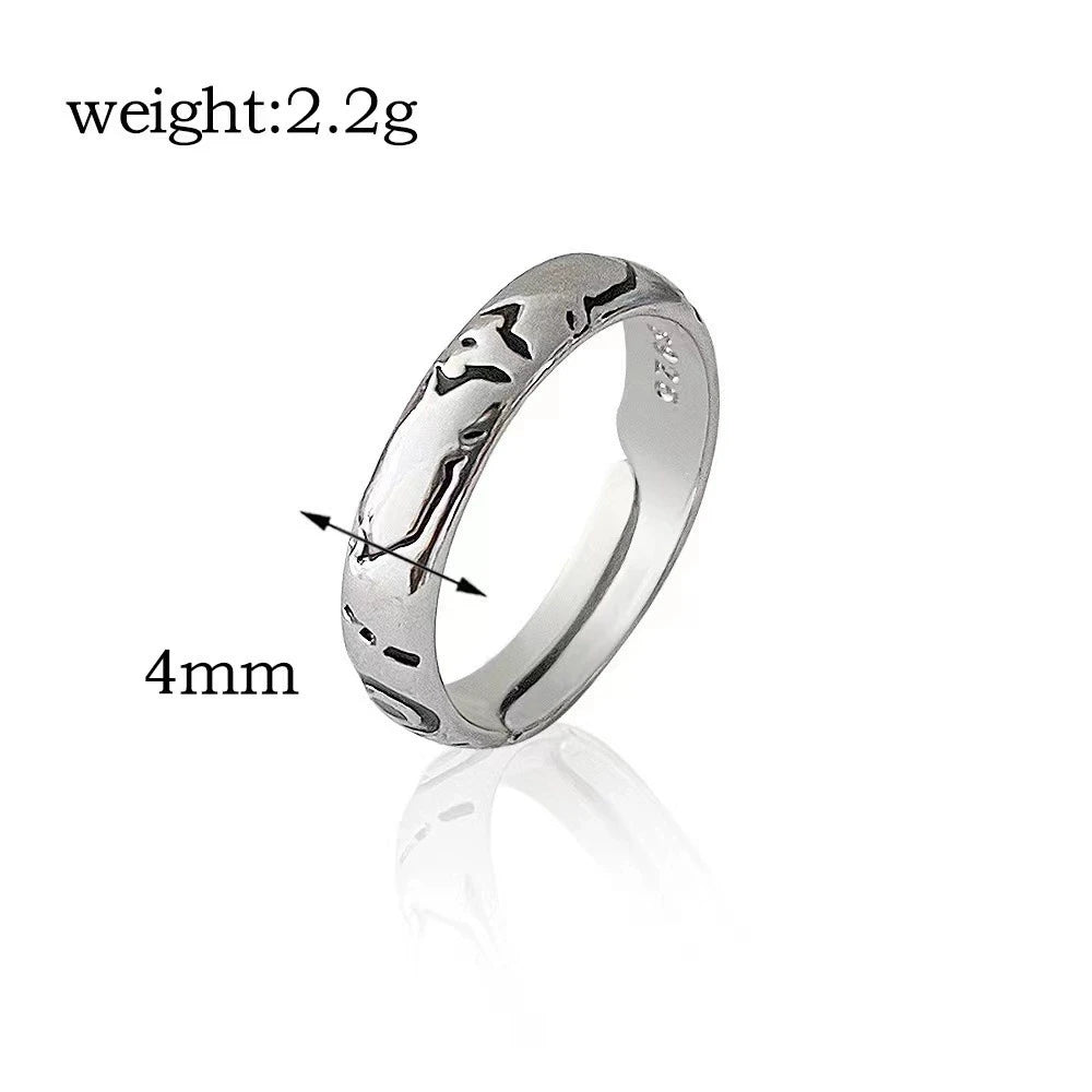Anime Jujutsu Kaisen Ryomen Sukuna Itadori Yuji Ring Cosplay Metall Öffnung Einstellbar Unisex Ringe Schmuck Prop Zubehör Geschenk