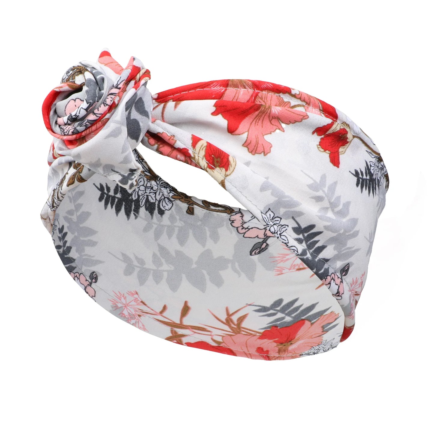 2022 neue Mode Frauen falten Eisendraht Stirnband böhmischen Mädchen Kreuz Turban Bandanas drucken Haar bänder Haarschmuck