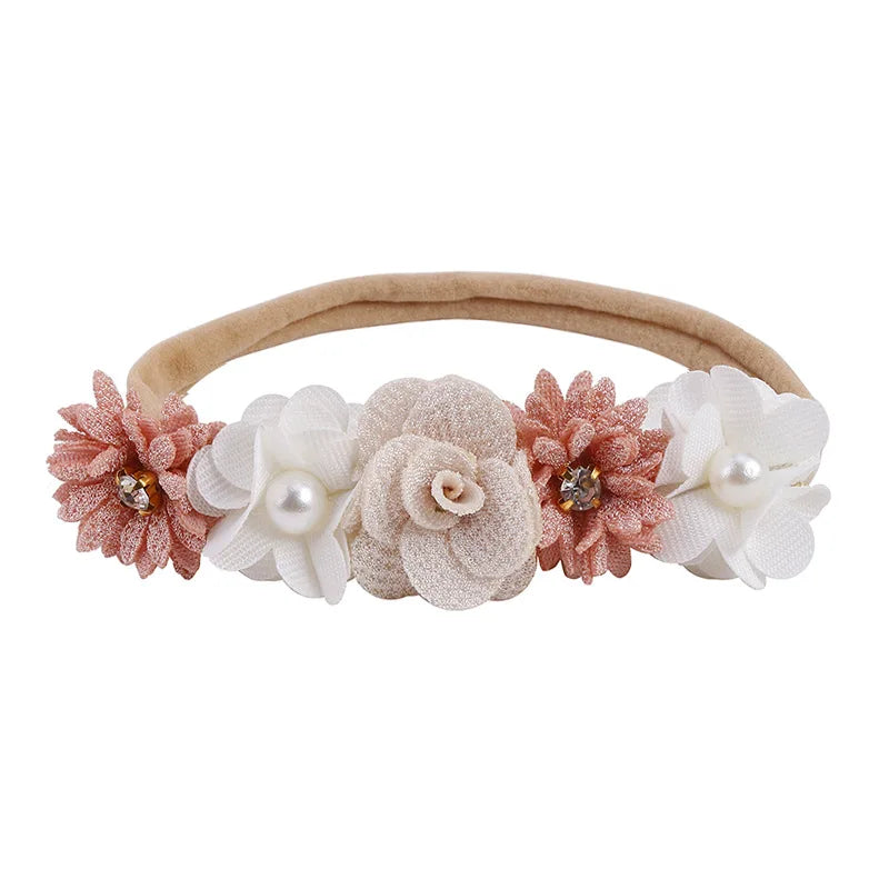 Baby Mädchen Stirnband Nettes Baby Elastisches Haarband Neugeborenen Kopf Blume Kleinkind Stirnband Kopfbedeckung Kinder Zubehör
