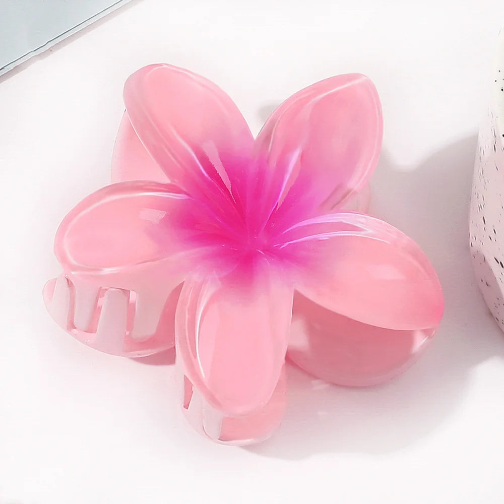 Mode Frauen Blume Haars pangen Urlaub Böhmen Ei Blume Haar Krallen Haars pangen matte Mädchen große Haarnadeln Haarschmuck