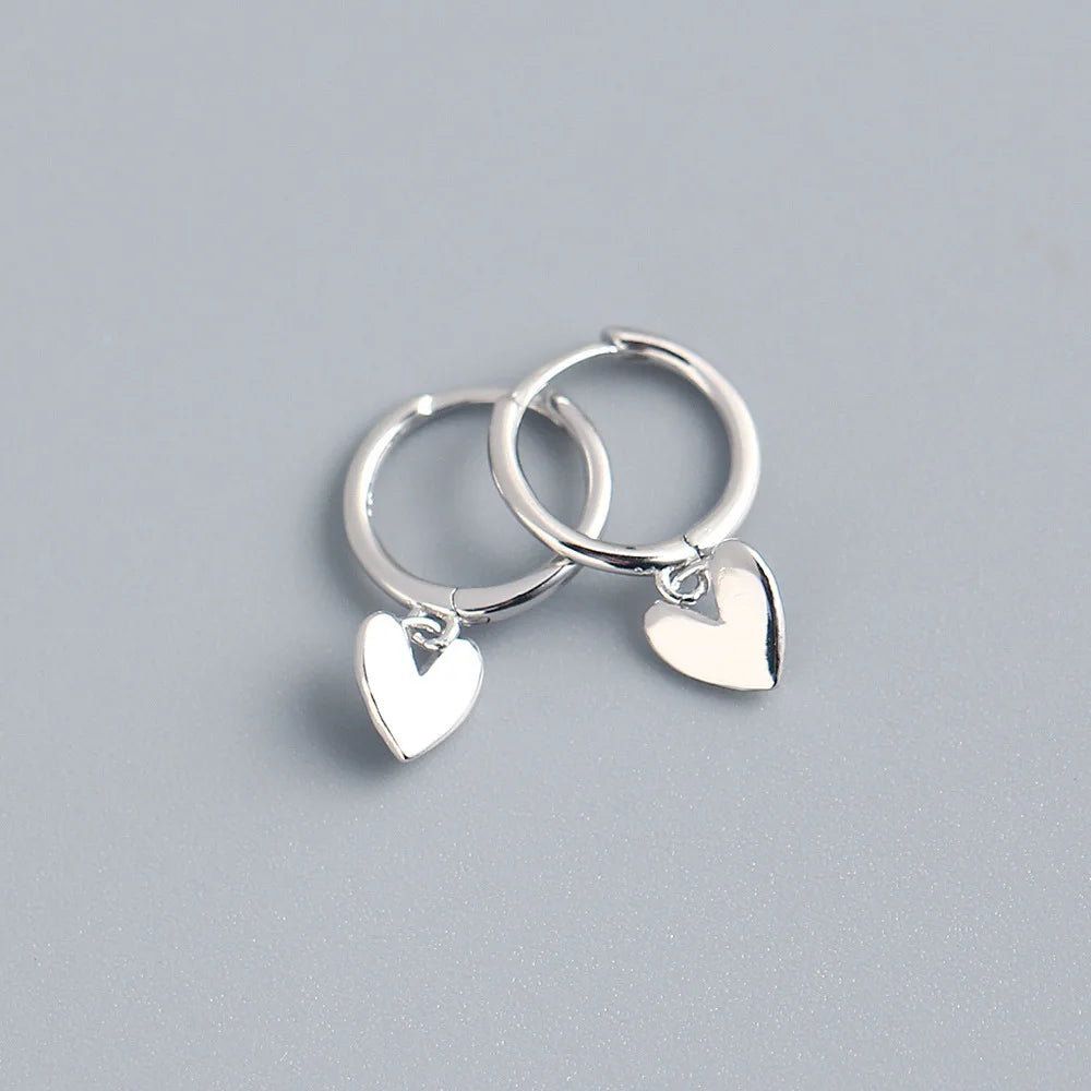 Herz-Quasten-Ohrringe aus 925er-Sterlingsilber, Charm-Anhänger für Damen, vergoldet, kleiner feiner Schmuck, verhindert Allergien, Party-Accessoires, Geschenke