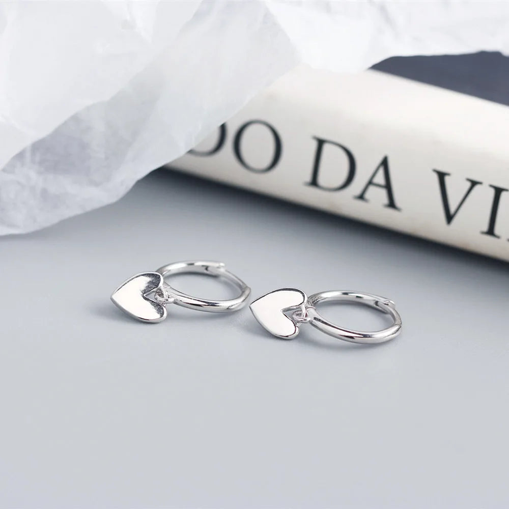 Herz-Quasten-Ohrringe aus 925er-Sterlingsilber, Charm-Anhänger für Damen, vergoldet, kleiner feiner Schmuck, verhindert Allergien, Party-Accessoires, Geschenke