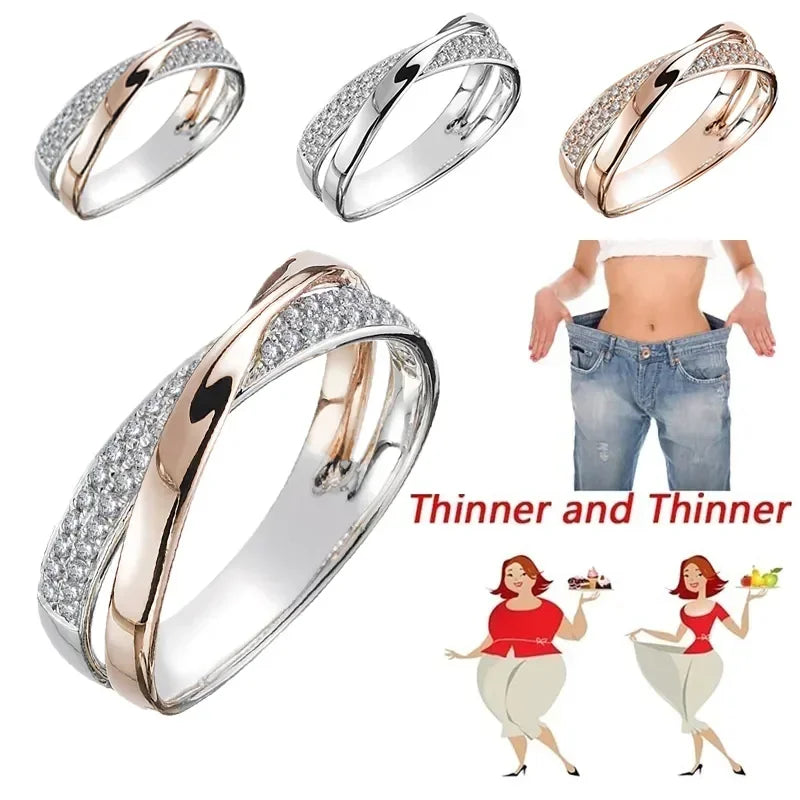 Magnetische Schlankheitsringe für Frauen, Gewichtsverlust, Gesundheitswesen, Fitness, Schmuck, brennendes Gewicht, Design, Öffnungstherapie-Ringe Alem