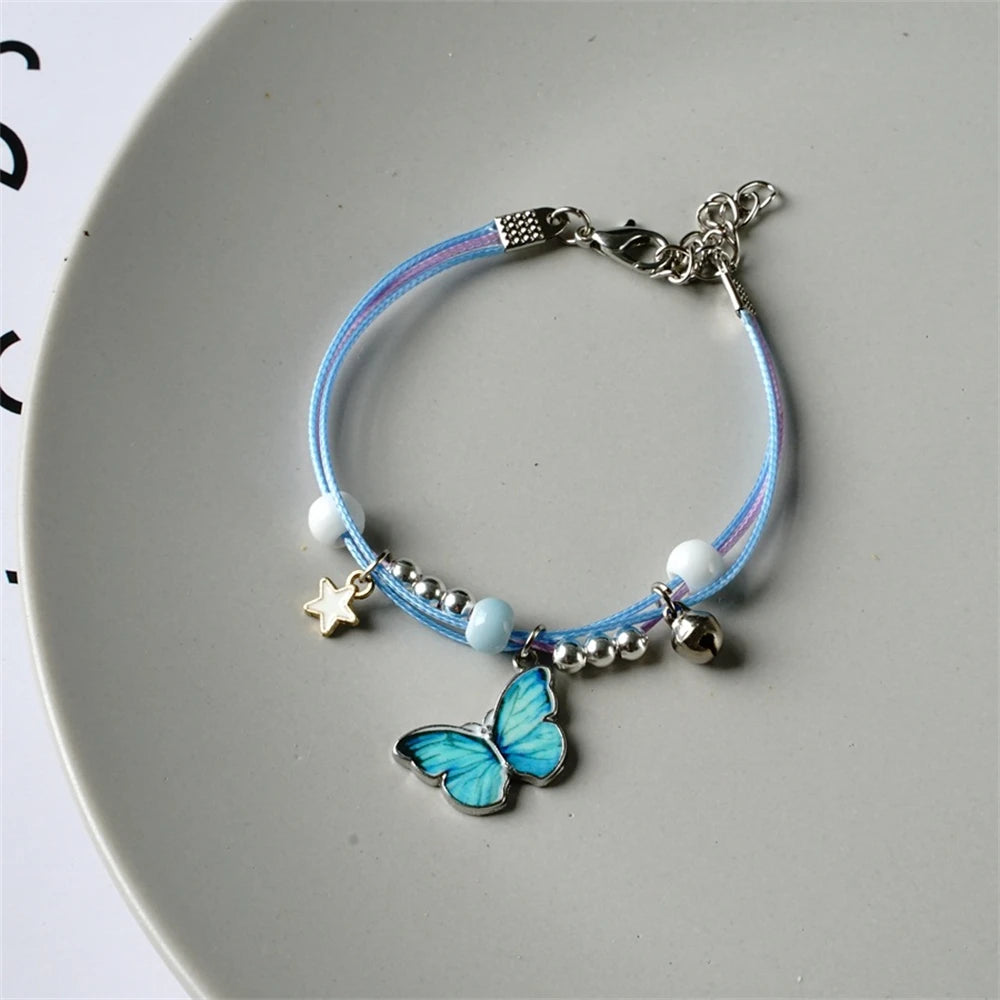 Süße Erdbeere Kirsche geflochtene Handschnur DIY verstellbare rote Seil Armbänder für Mädchen Mode Accessoires Geschenke Schmuck