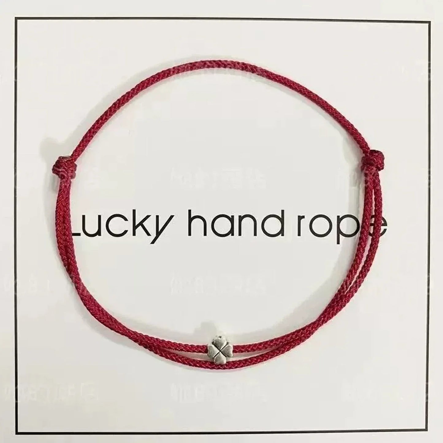 1/3Pcs Minimalistischen Vierblättriges Kleeblatt Armbänder Frauen Männer Einstellbare Handgemachte Rote Glück Seil Paar Freundschaft Schmuck Zubehör