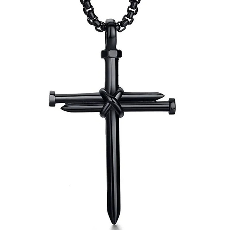 SUMENG Neue Mode Edelstahl Pfeilspitze Anhänger Halsketten für Männer Lange Kette Mode Schmuck