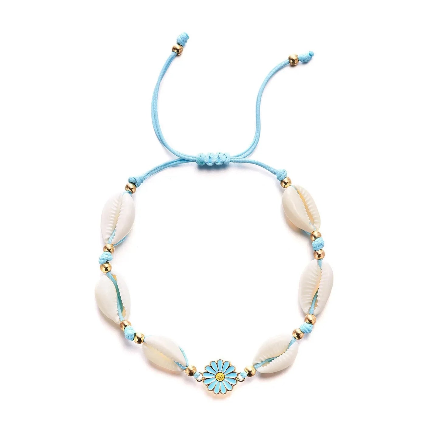 Böhmisches Imitation Muschelperlen-Armband für Frauen, Seestern, Schildkröte, gewebtes Seil-Armband, handgefertigt, Freundschaft, Strand, Urlaub, Schmuck