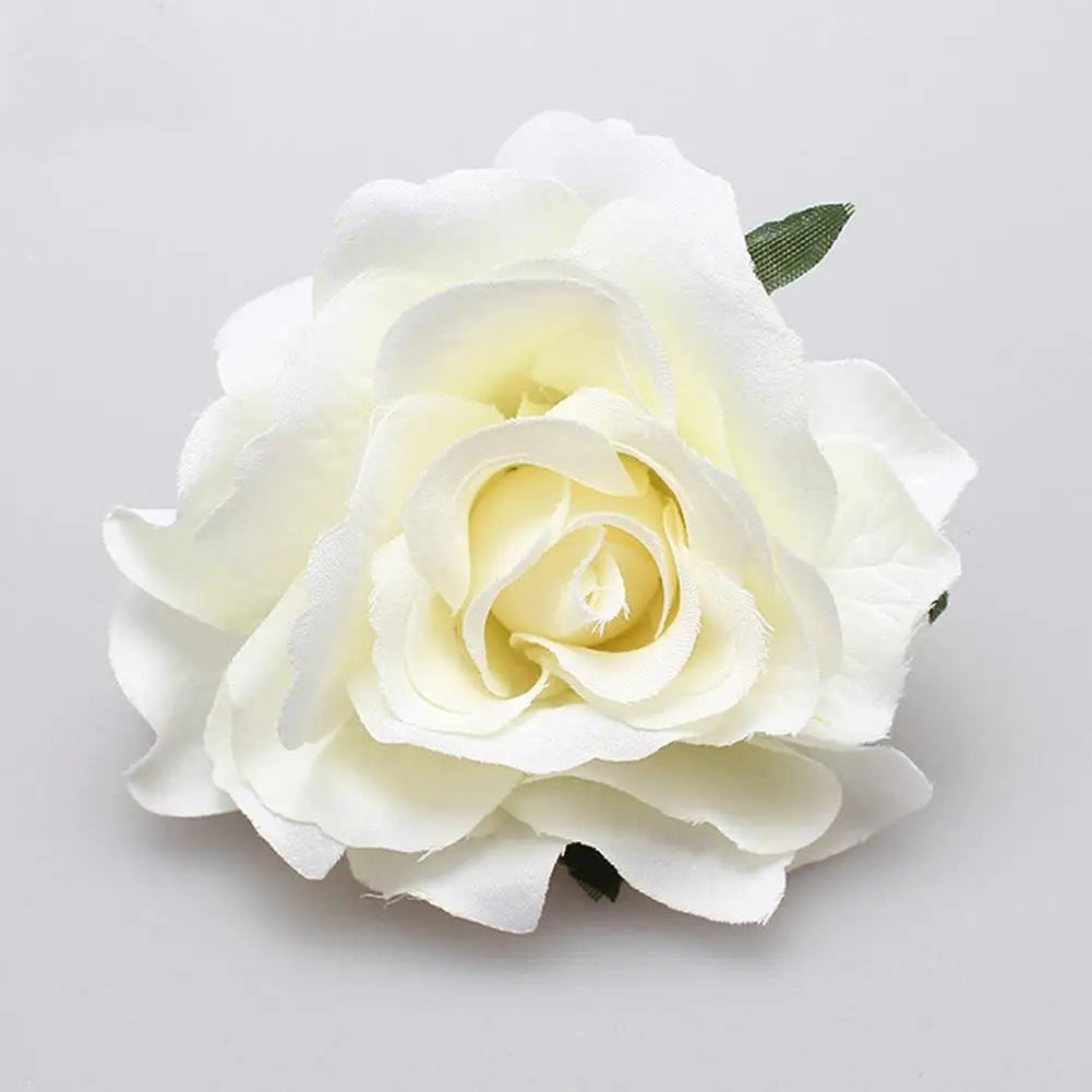 Flamenco Blumen Für Haar DIY Kopfschmuck Für Braut Beflockung Tuch Rote Rose Blume Haarnadel Haar Clip Party Haar Zubehör
