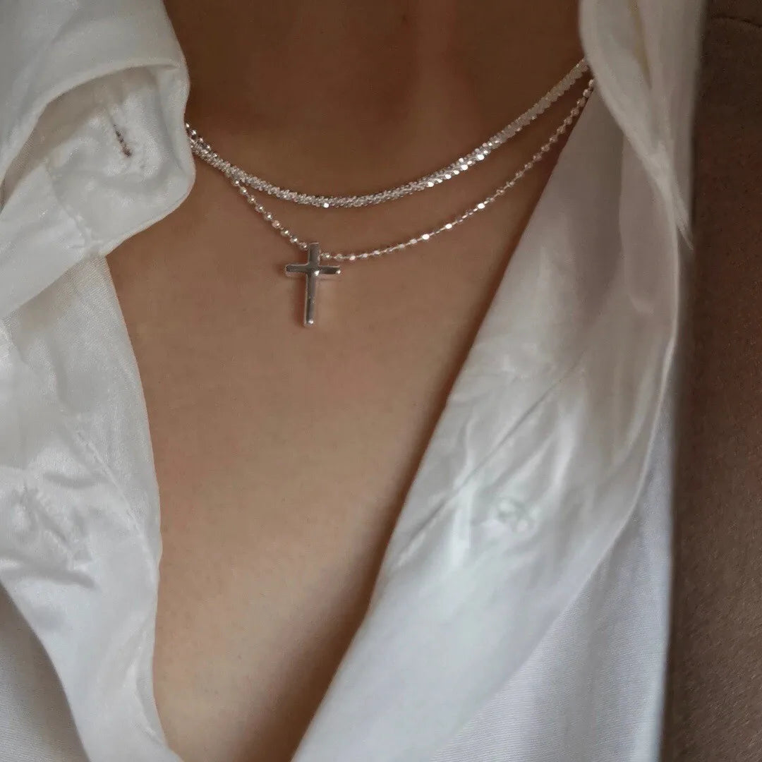 Silber Farbe Funkelnde Halskette Für Frauen Trendy Schlüsselbein Kette Halsband Mädchen Koreanische Hochzeit Schmuck Zubehör