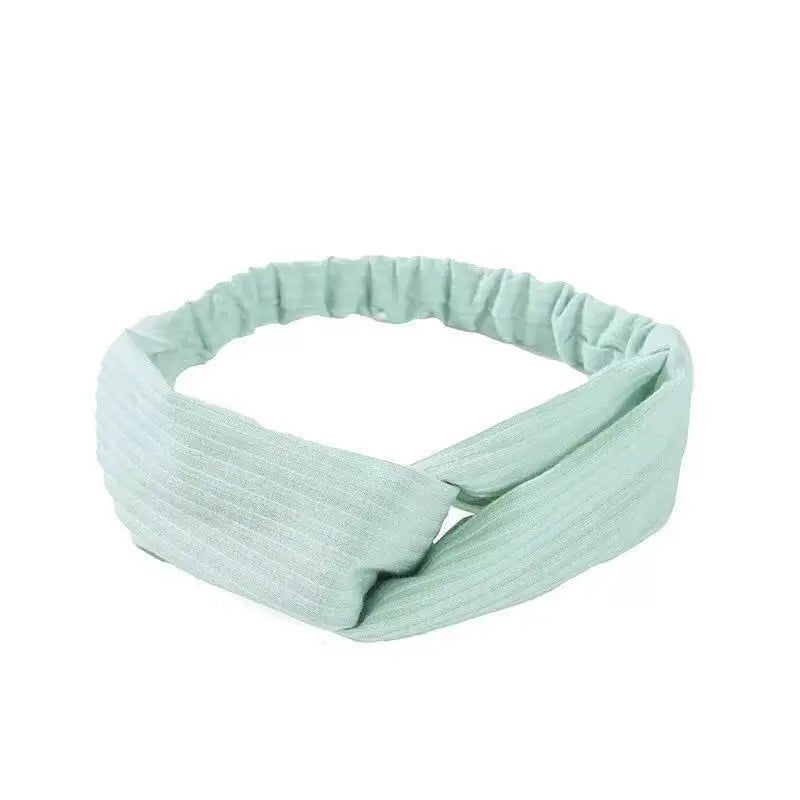 Neue Boho Frauen Weiche Solid Print Stirnbänder Vintage Kreuz Knoten Elastische Haarbänder Turban Bandanas Mädchen Haar Bands Haar Zubehör