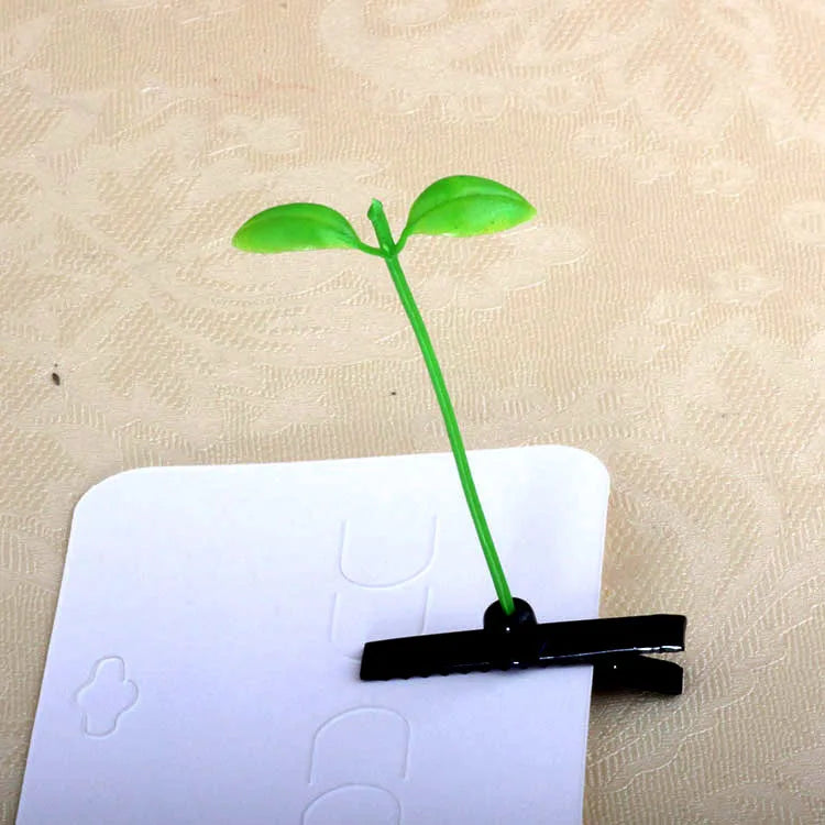 10/5 stücke Sprießen Gras Haar Clip Anlage Sojasprossen Clip Haar Mode Nette Pilze Haarnadel Frauen Haar Anlage Zubehör