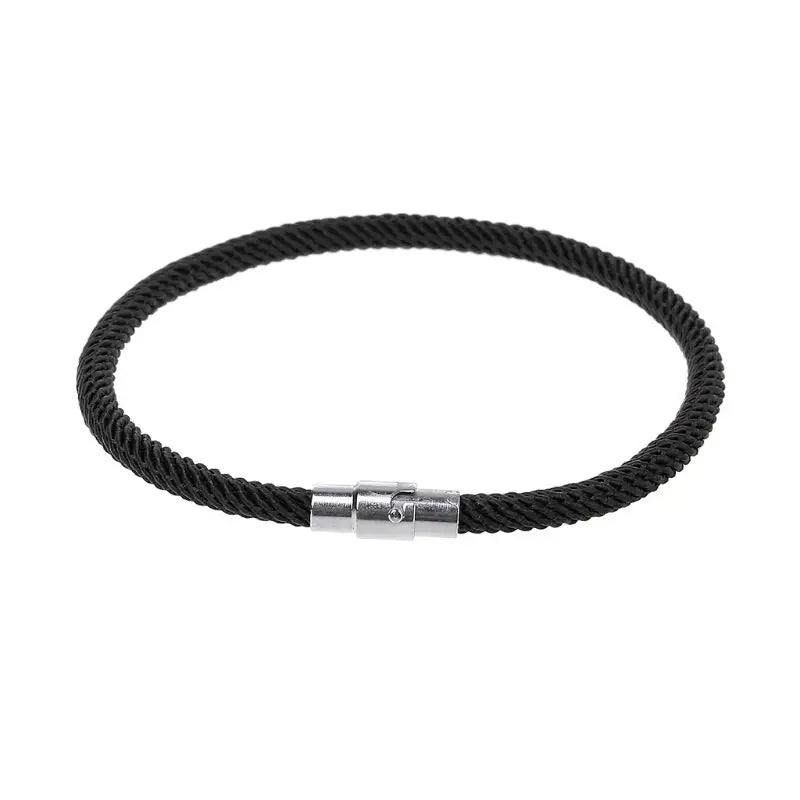 Glück Rot Schwarz Geflochtene String Armband Magnet Verschluss Armband Hand Seil Armband Schmuck Dekoration Geschenk für Frauen Männer