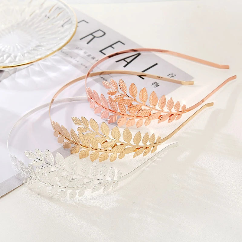 Mode Braut Hochzeit Blatt Haar bänder Damen Party Haarschmuck Mädchen Geburtstag Kopf bedeckung Accessoires