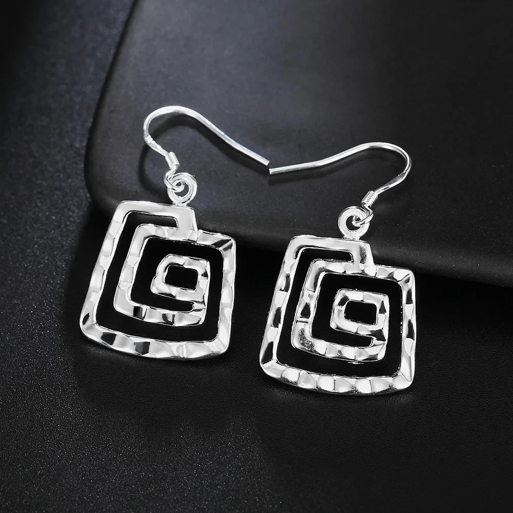 Hot Charms Hübsche 925er-Sterlingsilber-Ohrringe für Damen, modisch, fein, Party, Hochzeit, Schmuck, Urlaubsgeschenke