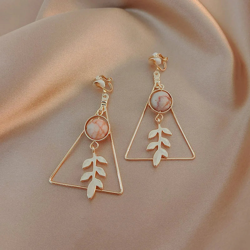 Vintage Persönlichkeit Ohr Clip Ohne Ohr Piercings Erweiterte Sinn Einfache Ohrringe Mode Temperament Perle Ohr Hängen Mädchen