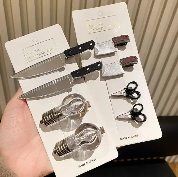 Neue Kreative Seltsame Messer Haar Clips Für Frauen Lustige Haarnadeln Mädchen Haarspange Punk Haarspange Haarnadeln Headwear Haar y2k Zubehör