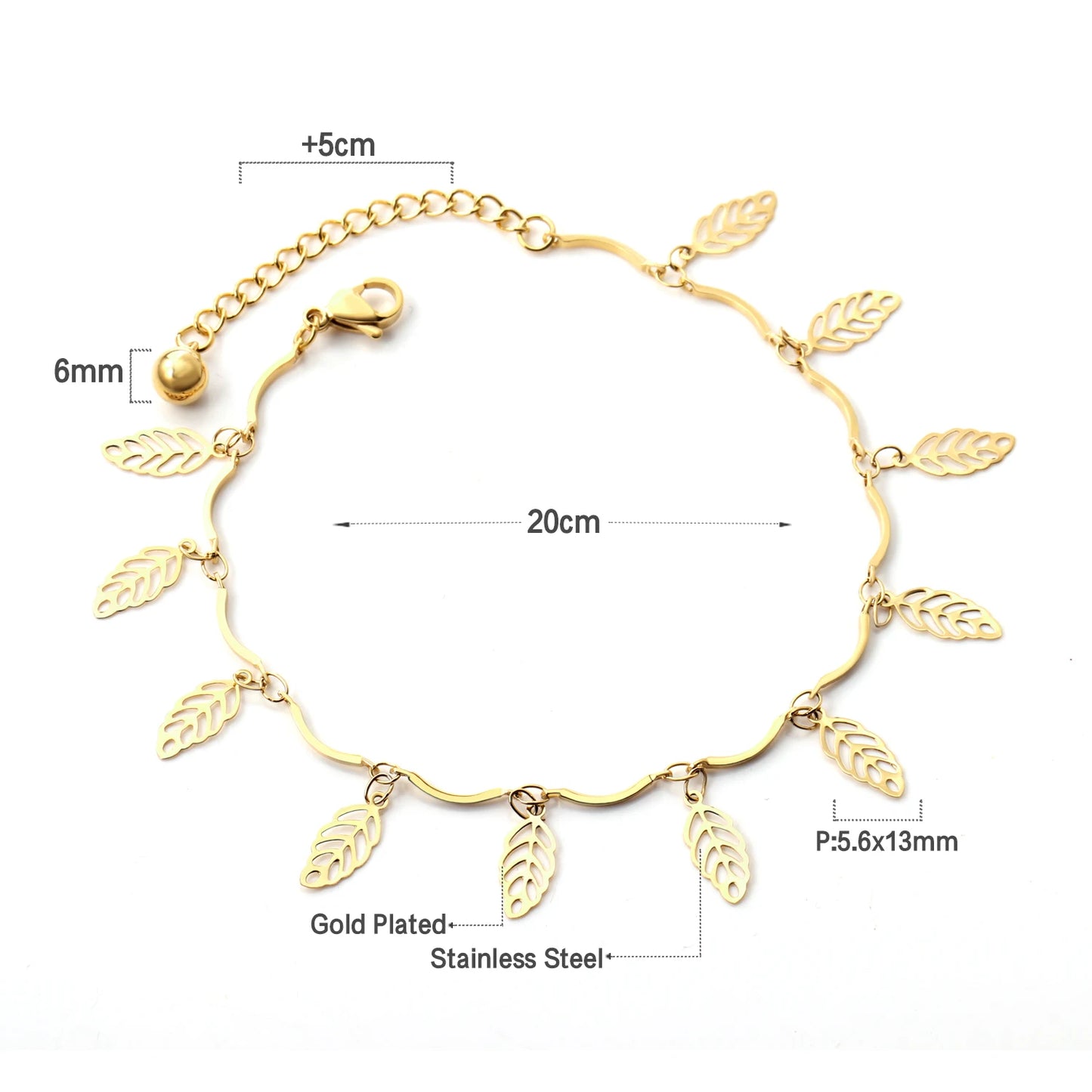 LUXUSTEEL Edelstahl Fußkettchen Armbänder Für Frauen Quaste Seestern Charme Gold Farbe Link Kette Auf Bein Mode Fuß Schmuck